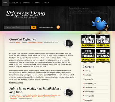 Free Wordpress Theme - BlackPower