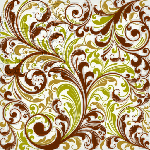Floral Swirl Vector Art