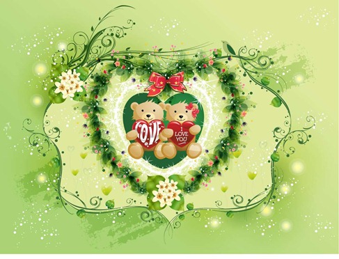 Beautiful Valentine's Day Vector Graphic