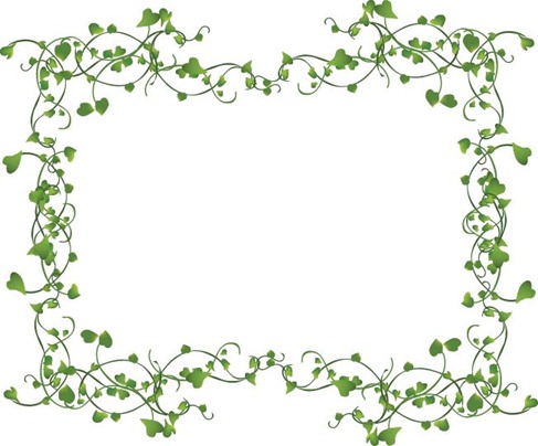 Vines Frame Vector