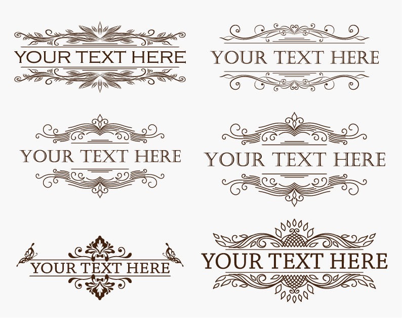 Vintage Menu Design Elements Vector Set