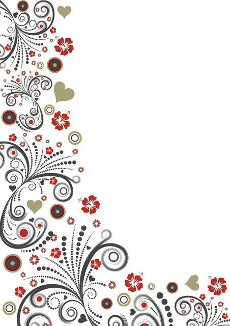 5 classic lace pattern vector material