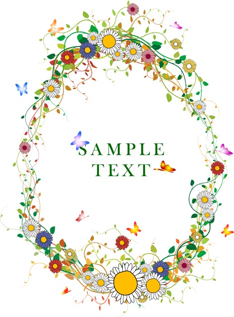 5 classic lace pattern vector material