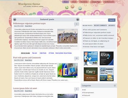 Free Wordpress Theme - Flying Colors