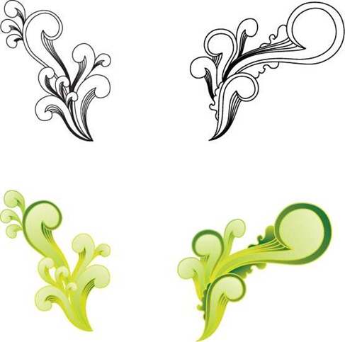 Free Witty Swirls Vector Graphic