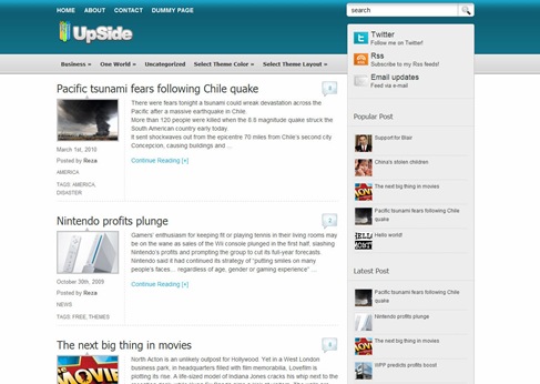 Free WordPress Theme - UpSide