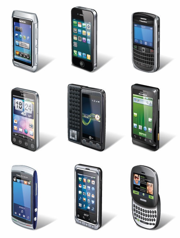 Smartphone Vector Set