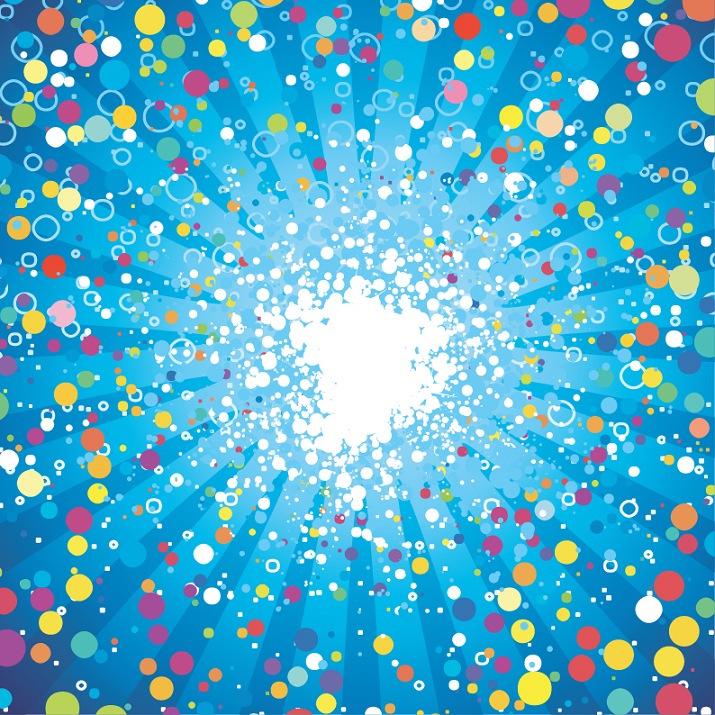 Abstract Fancy Dots Background Vector