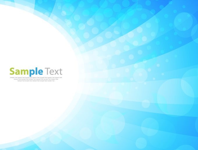 Blue Bokeh and Dots Abstract Background Vector Illustration