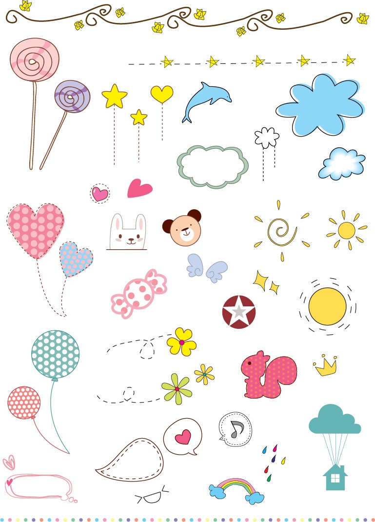 Vector Cute Elements