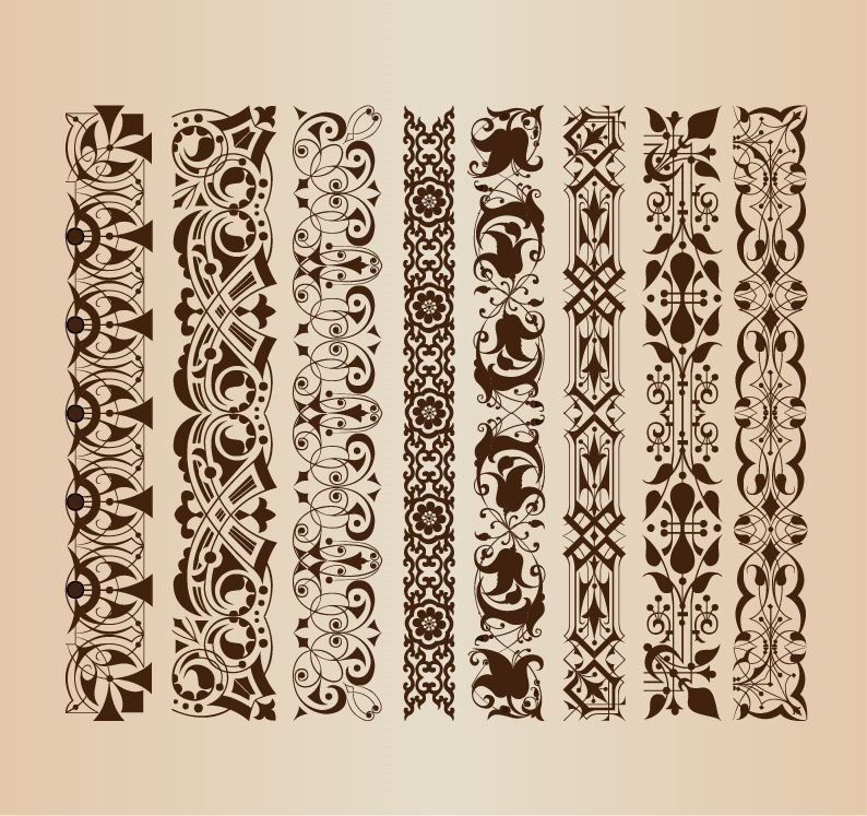 Border Decoration Elements Patterns
