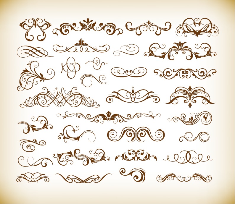 Graphic Elements For Design Vector Set