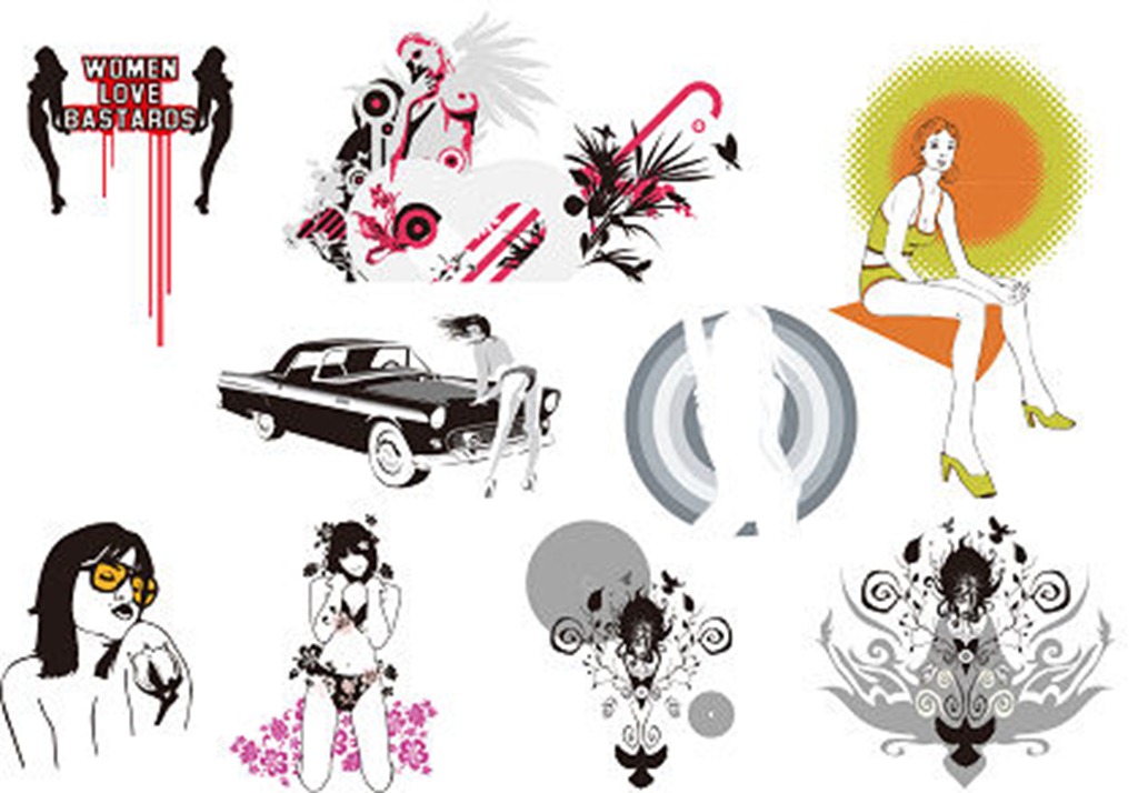 9 The Trend of Girl Vector