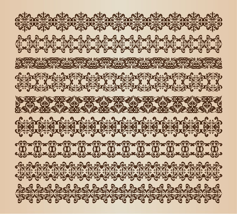 Vector Set of Retro Border