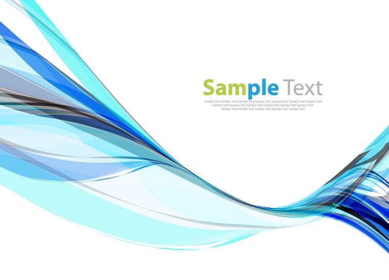 Blue Wave Design Background Vector Illustration