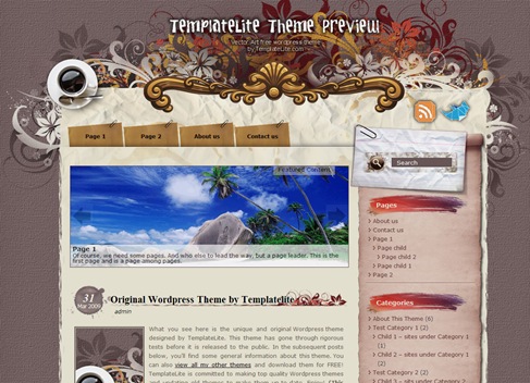 Free Wordpress Theme - Vector Art