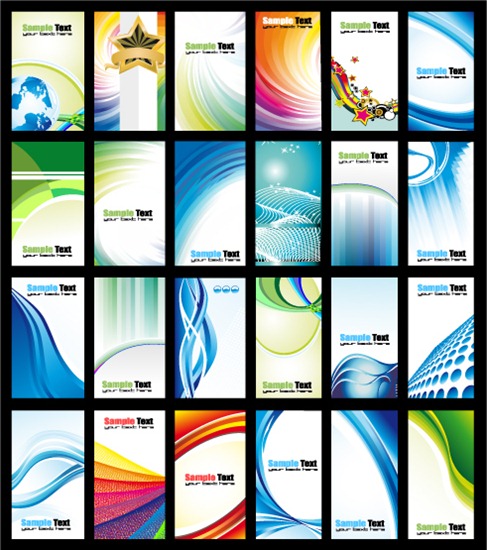 24 Vector Dynamic Card Templates