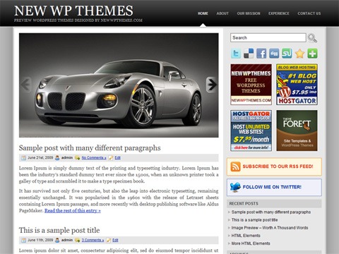 Free WordPress Theme - Slidely