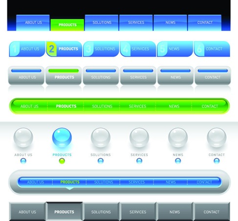 Web Elements Vector 01