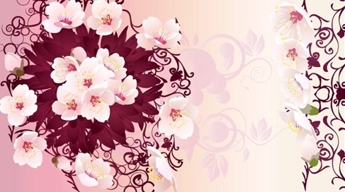 Free Rain Flowers Vector Graphic