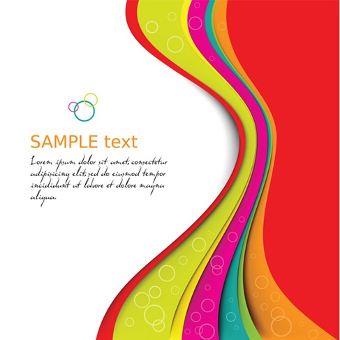 Symphony dynamic lines background vector graphics