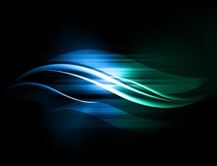 Motion Wave on Dark Background Vector Graphic