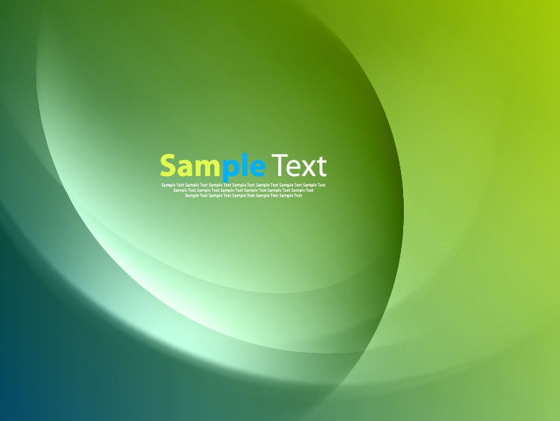 Green Smooth Twist Light Lines Vector Background