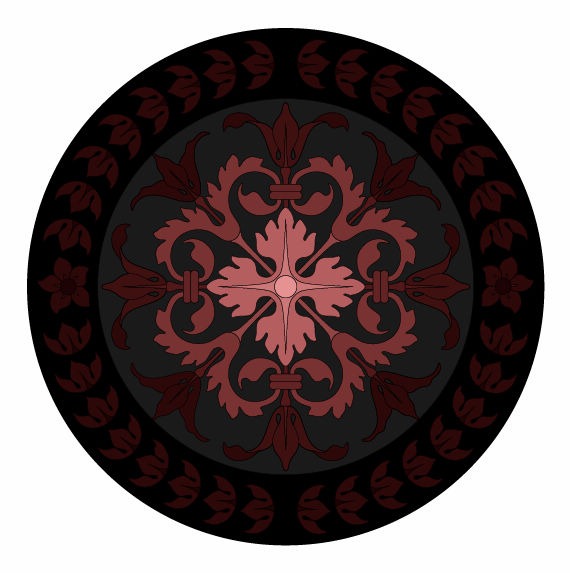 Inlay Ornament Vector Graphic