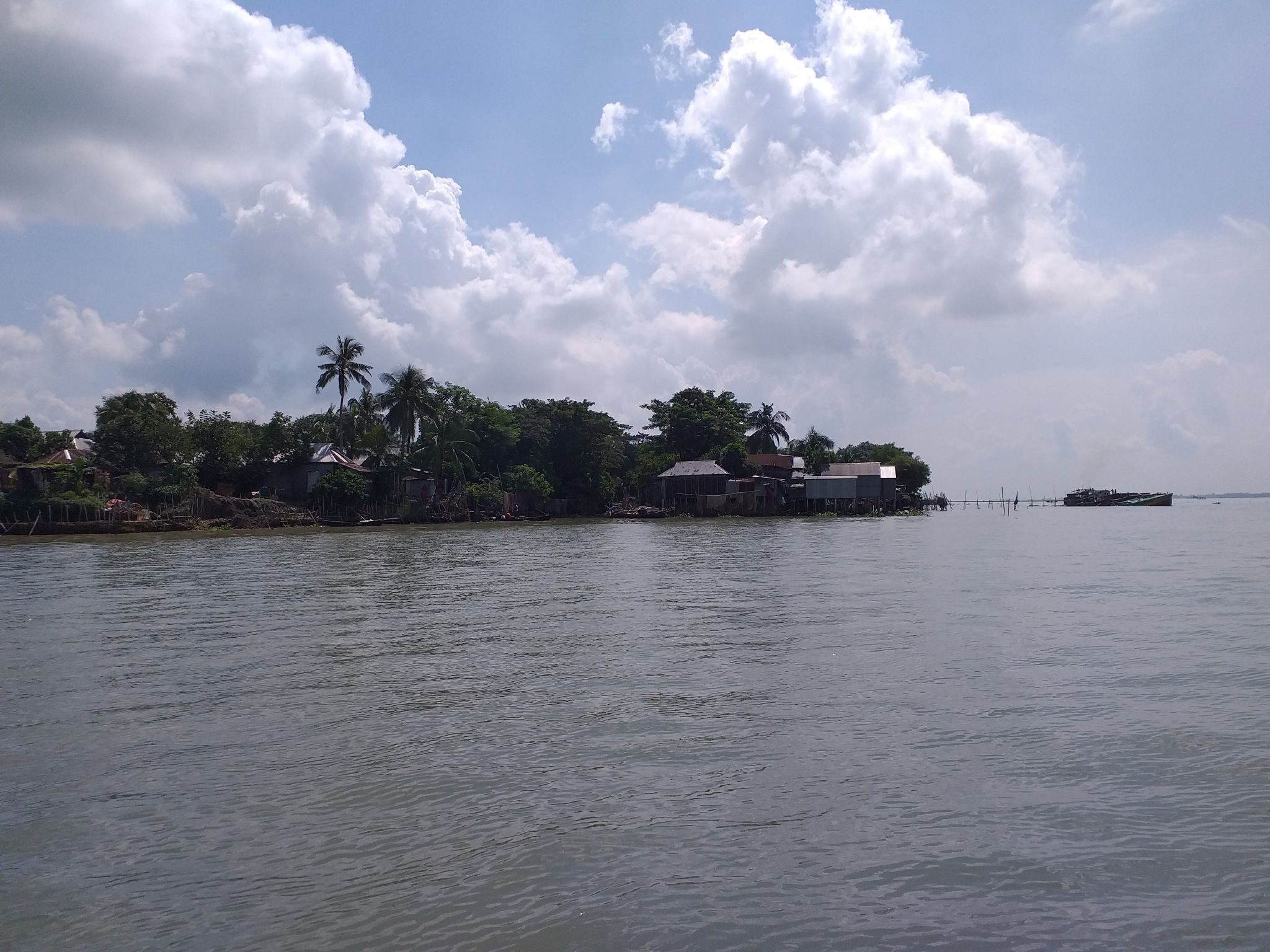 Sky view from river