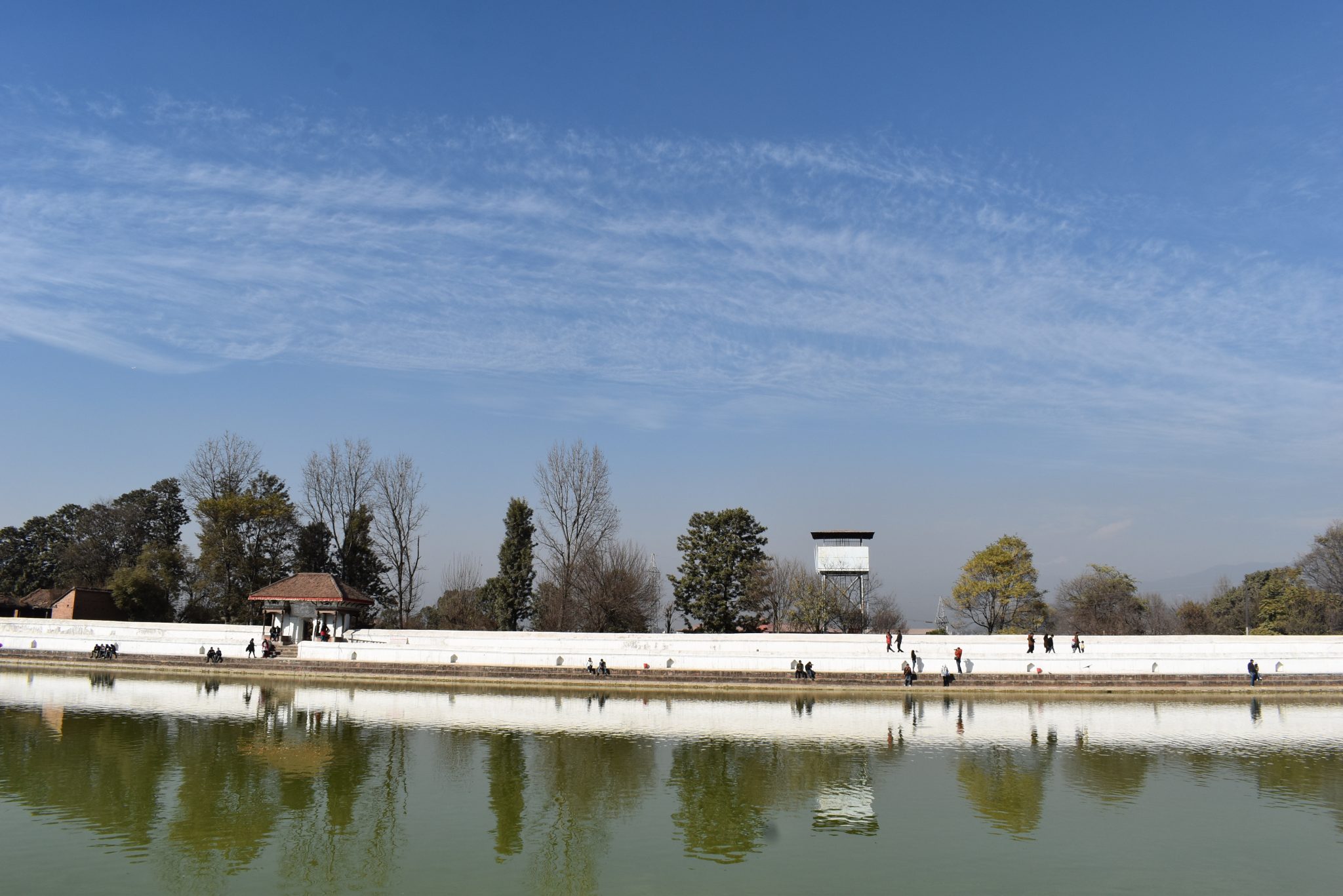 Blue sky from the beautiful city Bhaktapur