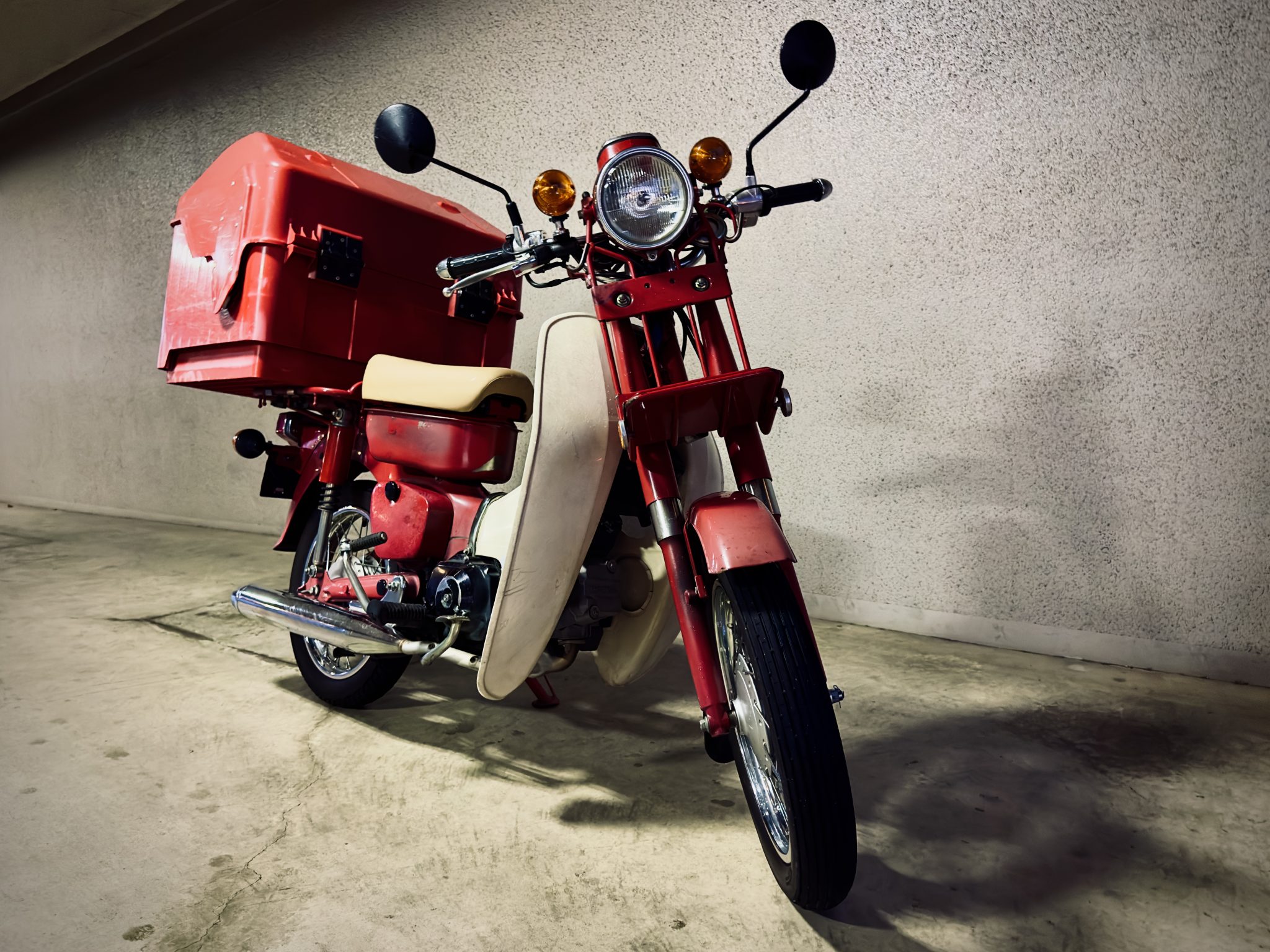 Red motorcycle
