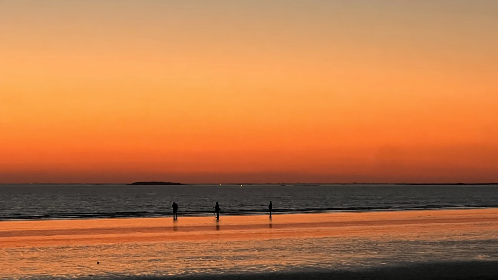 Mané Guen beach at sunset, Plouharnel, France