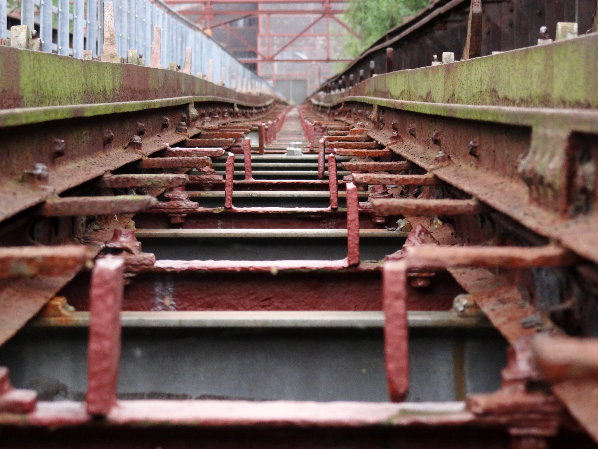 Old rails at the factory
