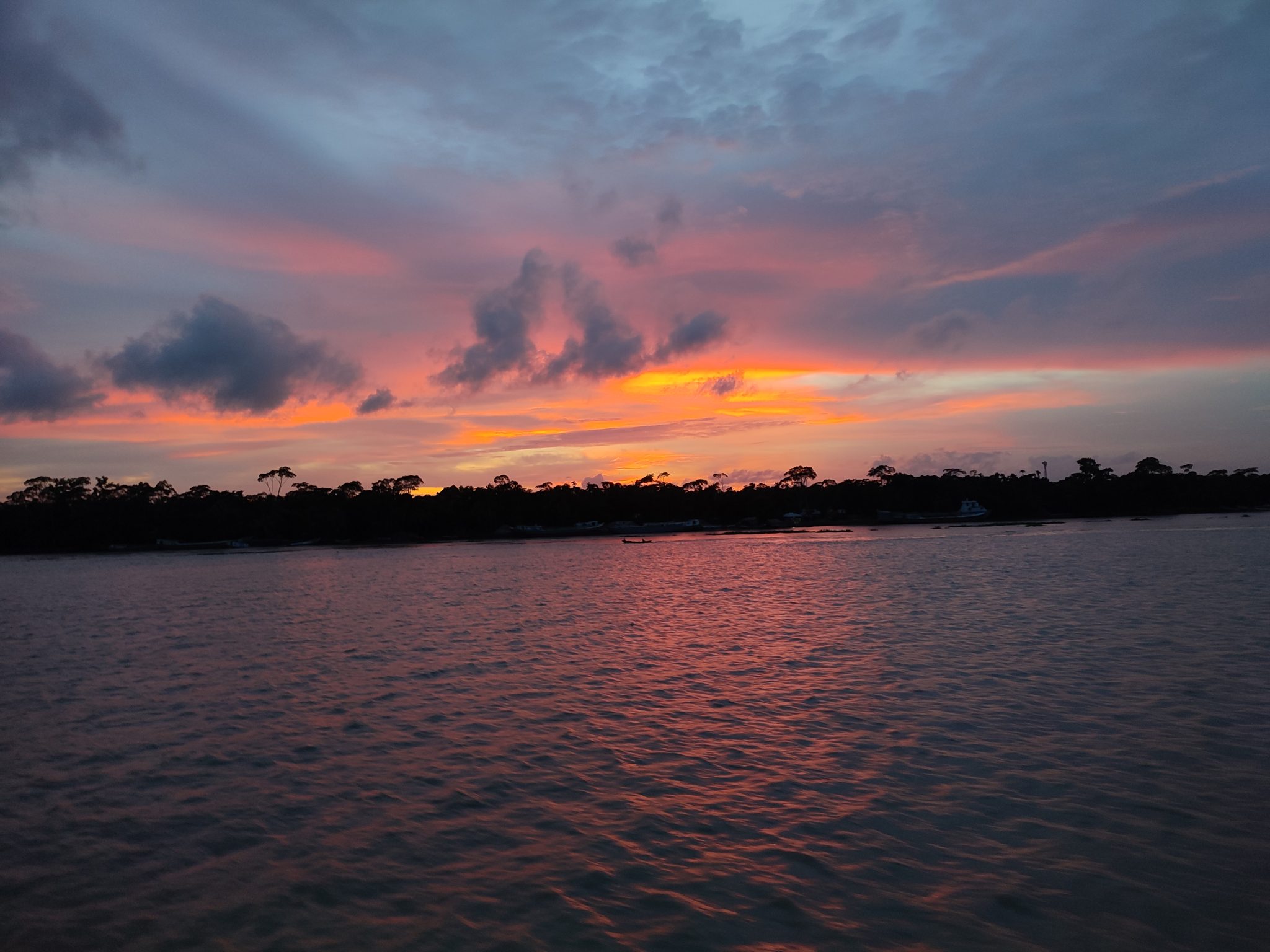 Sunset view from river