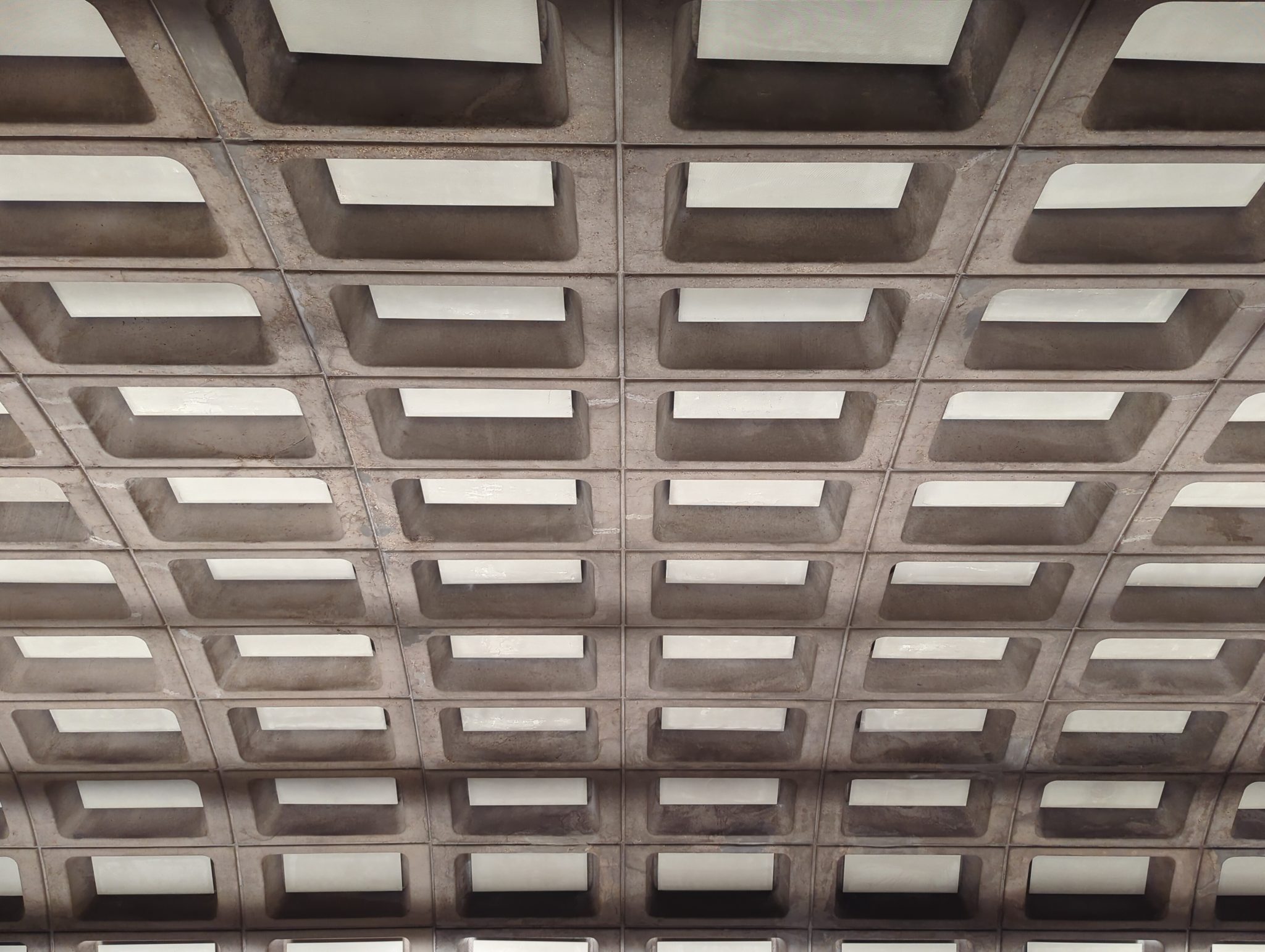 DC Metro - Arched cellular cement ceiling