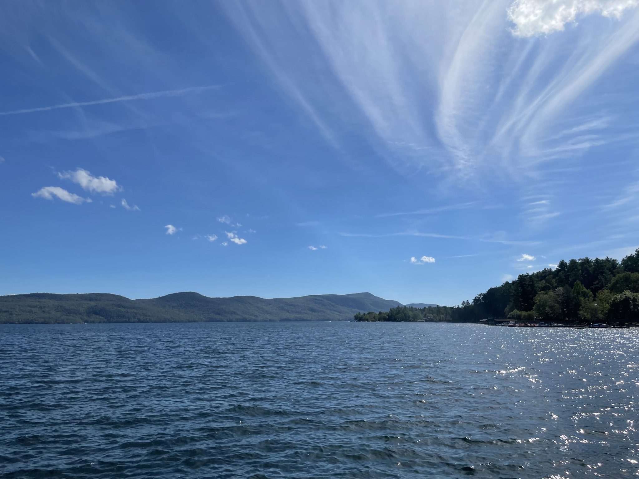 Sunny day on Saratoga Lake