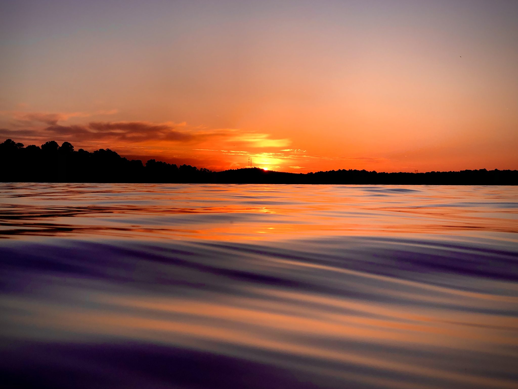 Sunset on Lake Harding