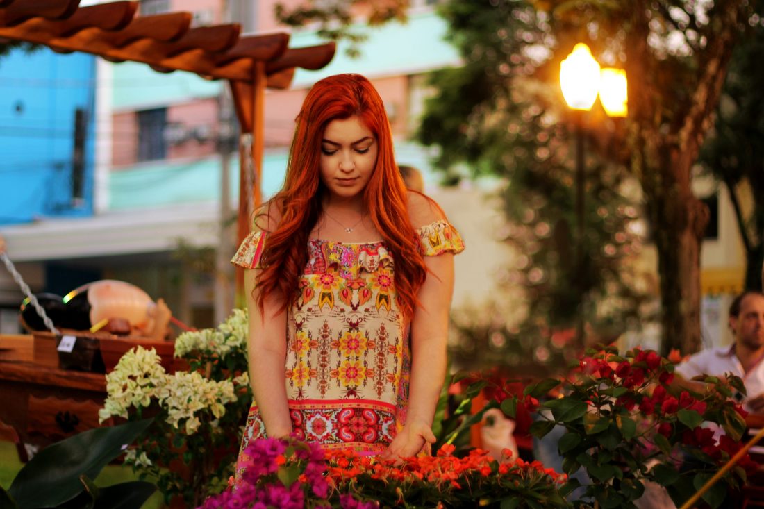 Woman Wearing Summer Dress