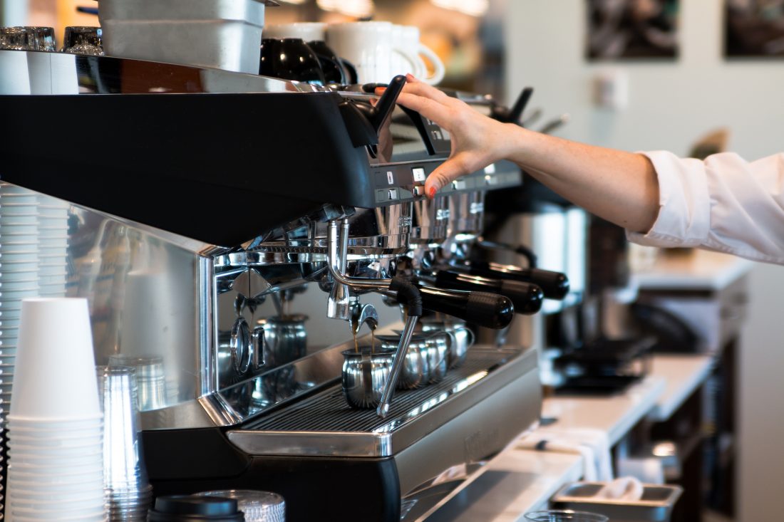 Coffee Machine in Cafe
