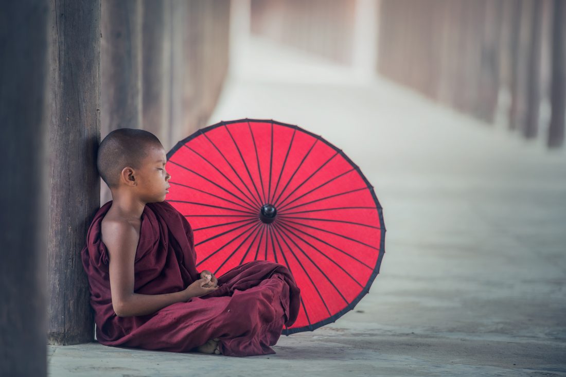 Boy with Umbrella