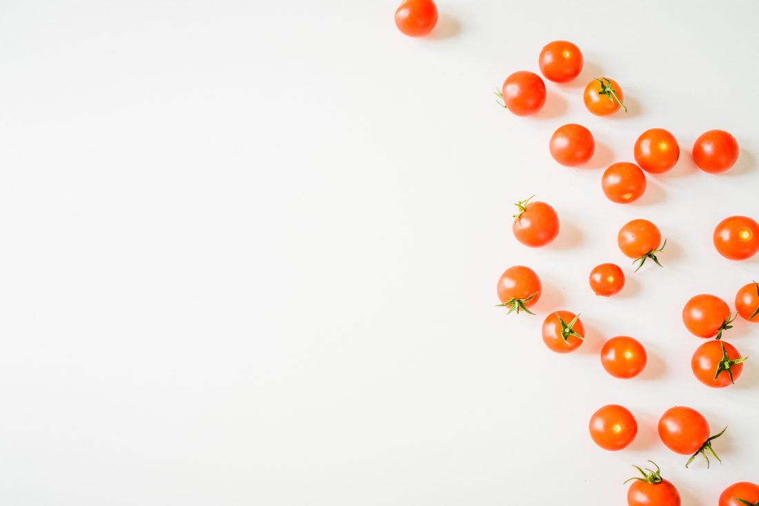 Cherry Tomato on White Background