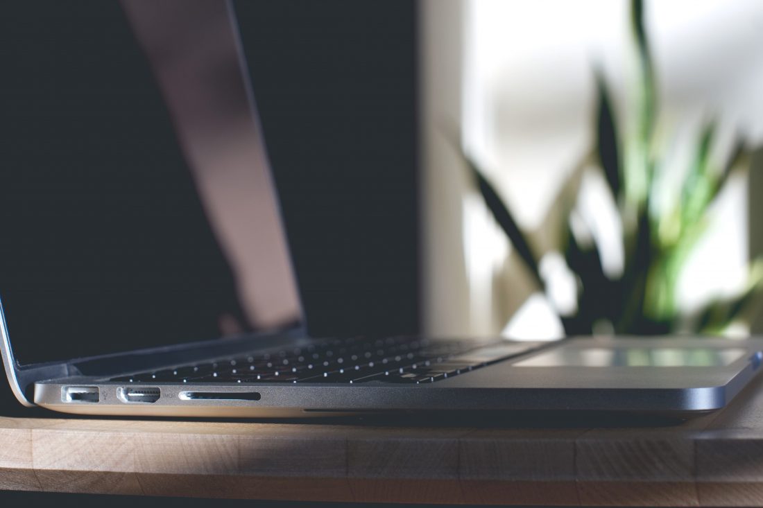 Office Laptop on Desk