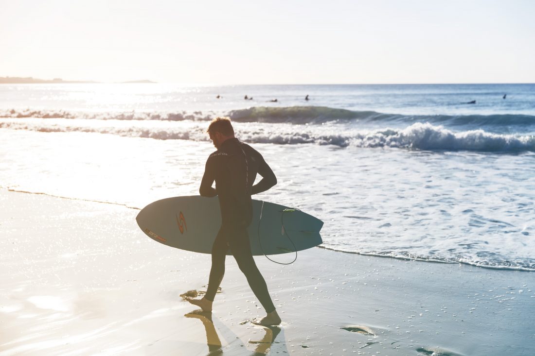 Surfer on Beach