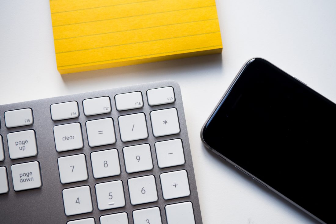 Office Workspace Keyboard iPhone