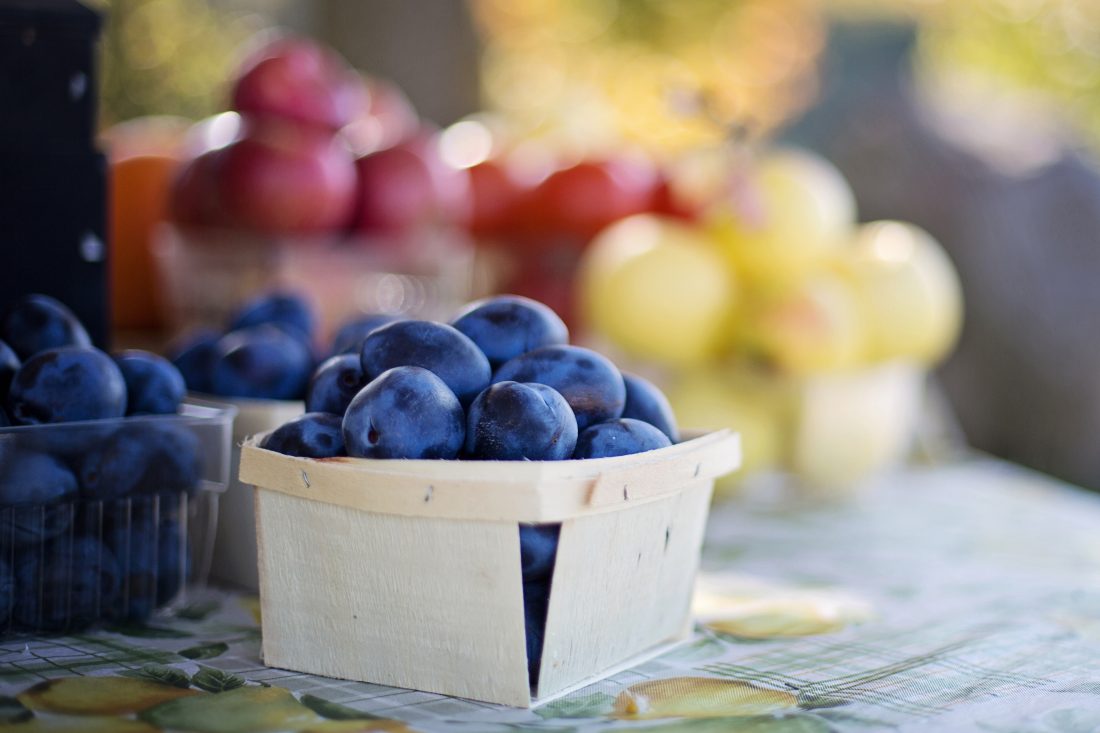 Plums at Market