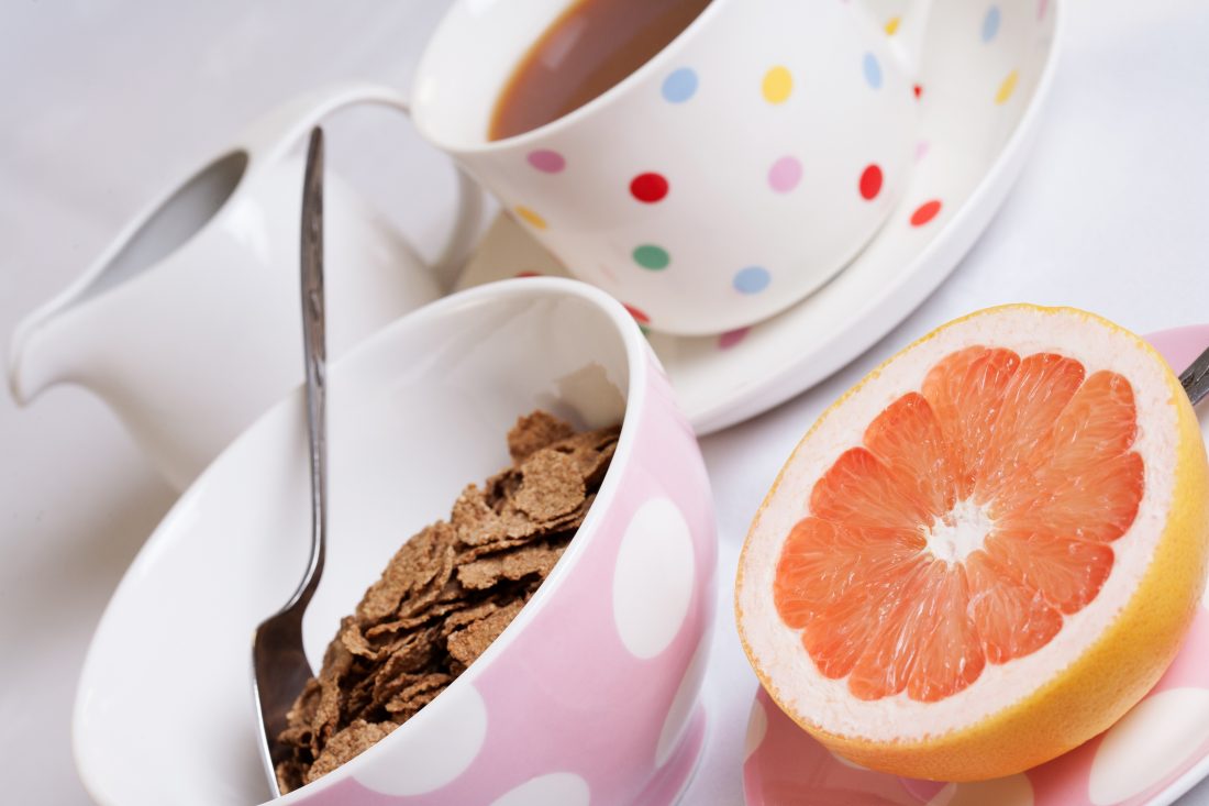 Breakfast Cereal & Grapefruit