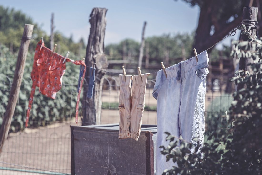 Laundry on Clothesline
