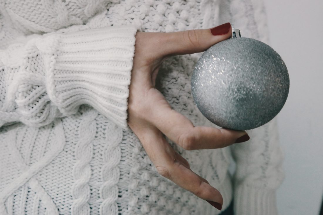 Silver Christmas Ball