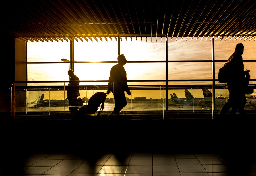 Walking to the gate