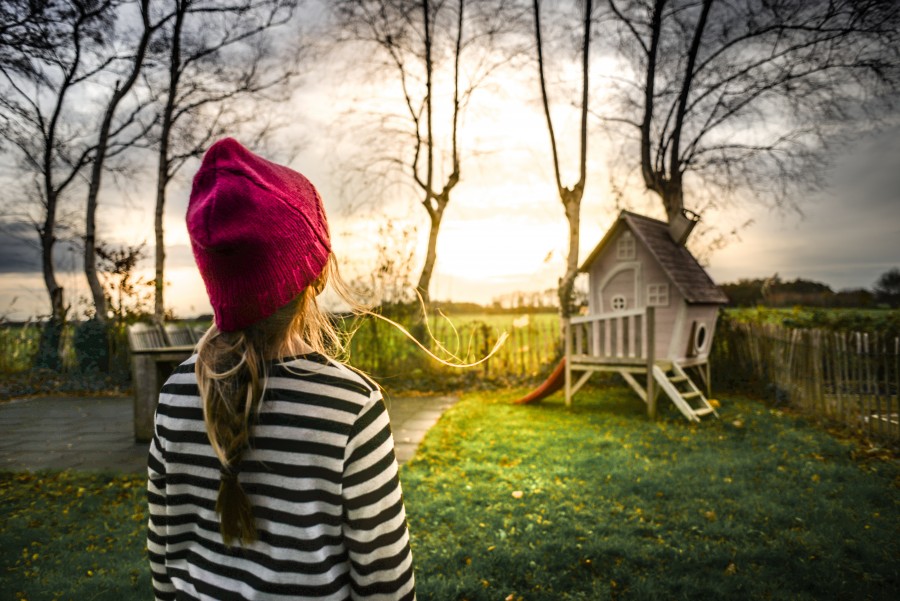 The girl and the light